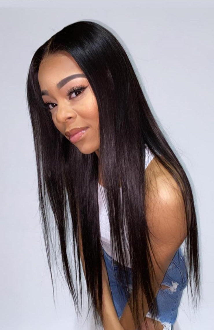 4x4 Transparent Lace Wig Straight